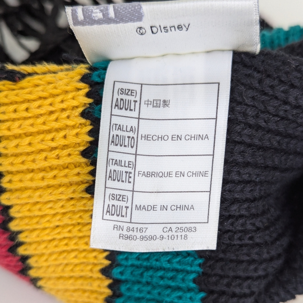 Disney Park Mickey Mouse Ears Hat BUNDLE Jamaica Reggae Rasta Dread Locks Beanie - Picture 8 of 13